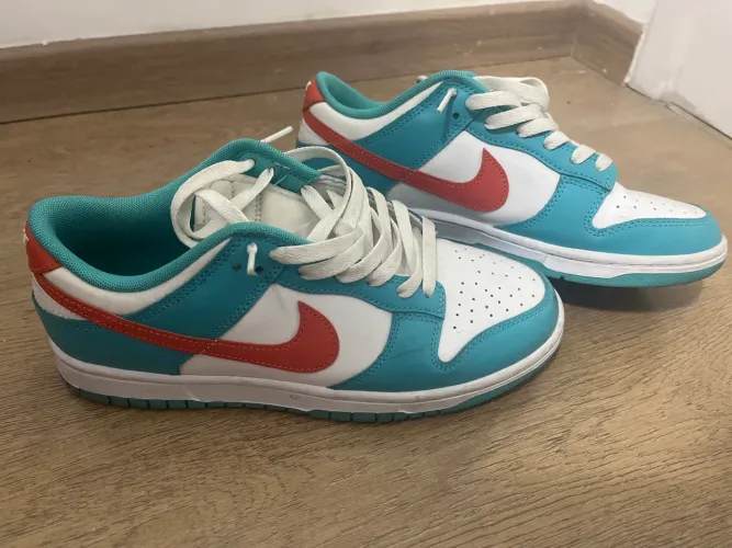 Nike Dunk Low Azul e Laranja Original - Bem Conservado - Tam: 40