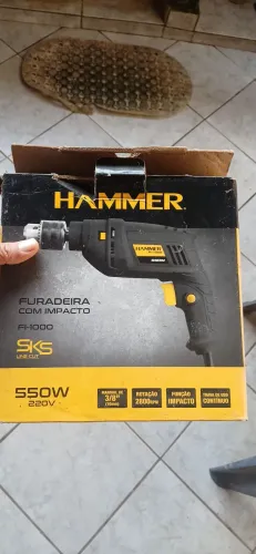 Furadeira HAMMER c/Impacto de 550W