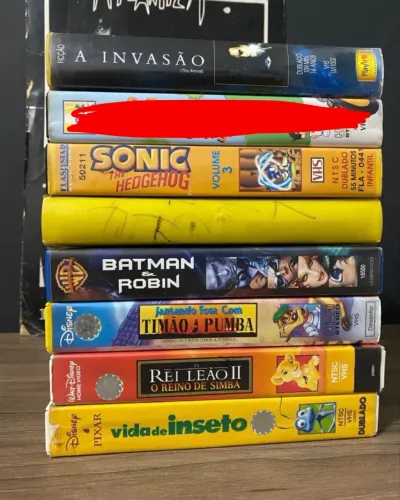 Coleção de Fitas VHS - Desenhos e Filmes 