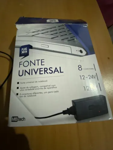 Fonte Universal Para Notebook Mbtech GB54100 12V/24V 120W