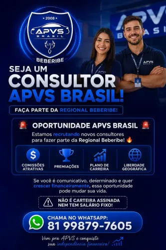 Vaga de consultor na APVS Brasil