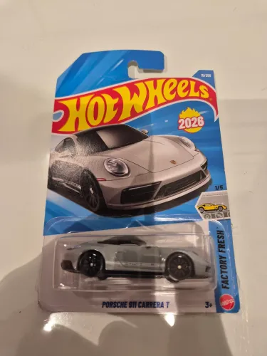 Hotwheels Porsche 911 Carrera T cinza 