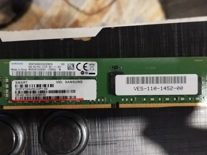 Memória RAM de 8 GB ddr4 Samsung ECC 2133 MHz 