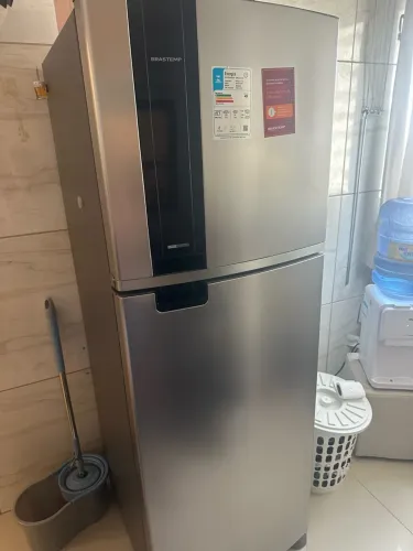 Geladeira/Refrigerador Brastemp Duplex BRM46 Frost Free 385L Inverter Inox 220V - BRM46MK