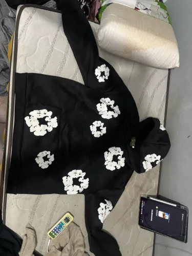 Casaco Denim tears preto e branco