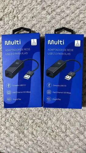 Adaptador de rede USB RJ45 fêmea WI272 Multilaser CX 1 UN