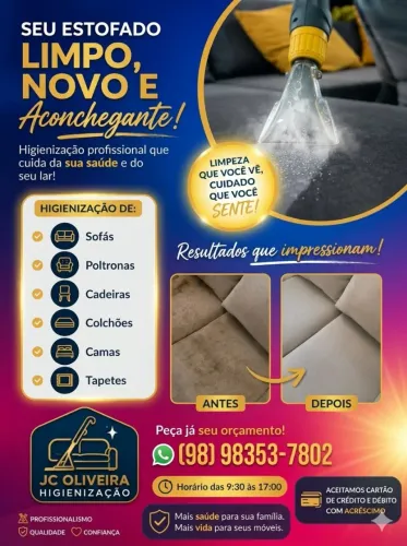 Limpeza a seco na promoção