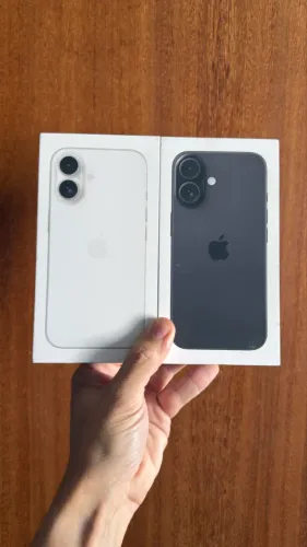 iPhone 16 128gb Novo Lacrado Branco E Preto