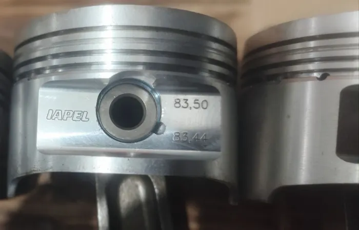 Kit Pistão forjado iapel  biela forjada spa pino forjado hxp trava spiral lock