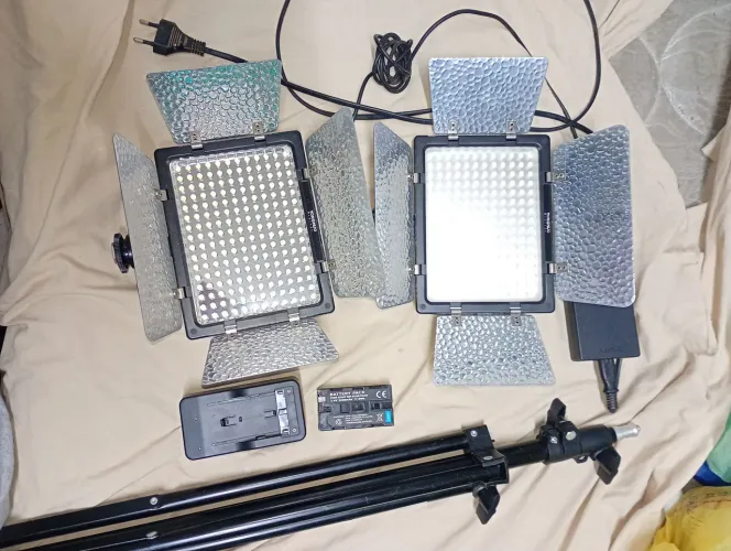 Kit de iluminação yongnu pro led vídeo light YN160 lll