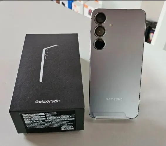 Samsung Galaxy S25 + plus 256GB Cinza Impecável completo