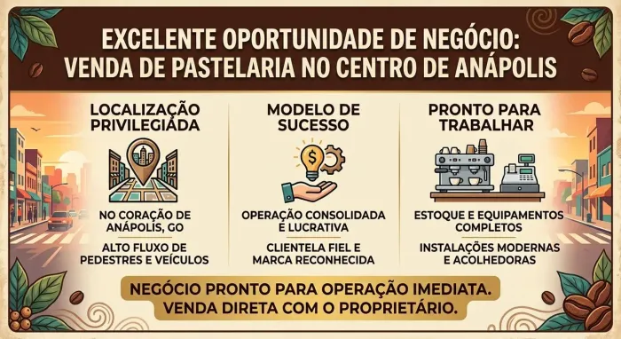 Vendo Pastelaria em Anápolis 