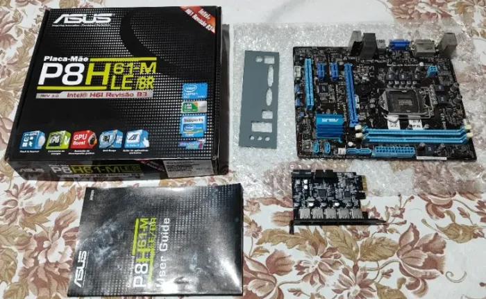 Kit Asus P8H61 LGA 1155 + Intel Pentium G620 2.6 GHZ + Placa USB 3.0 Traseira
