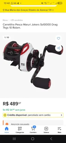 Carretilha semi nova