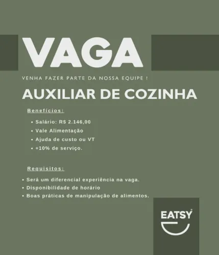 Auxiliar de cozinha