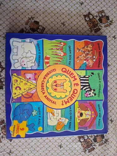 Livro infantil quebra cabeças