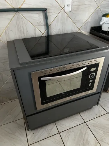 Fogão elétrico Eletrolux 4 bocas com armário