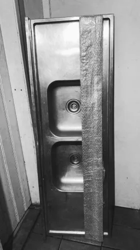 pia inox 2 cubas
