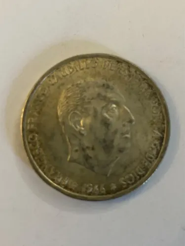 Moeda Prata 100 Pesetas Espanha 1966 - Estrela 68 SOB