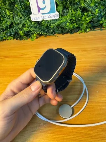 Apple watch ultra Titânio 1 49 mm Pulseira Oceano Meia-noite