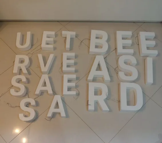 Letras Caixa Acrílico Branco com Led