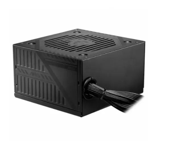 Fonte MSI MAG A600DN, 600W, 80 Plus White, PFC Ativo, Com Cabo, Preto