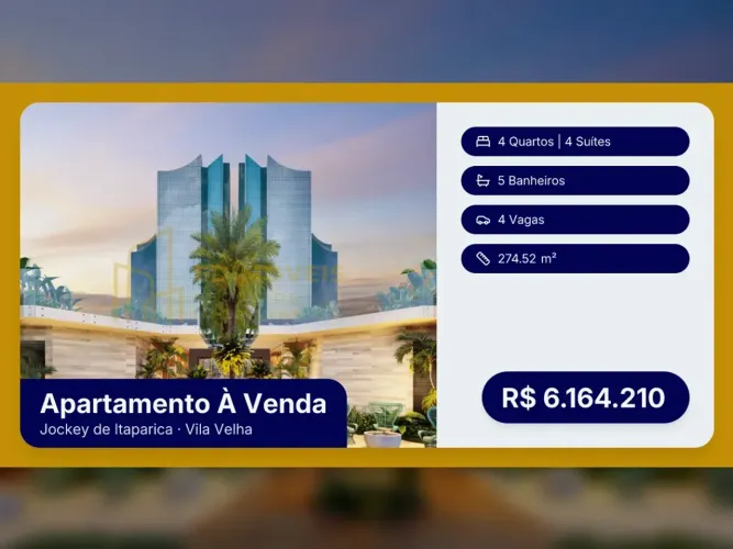 Apartamento de Alto Padrão com Beach Club no Jockey, Vila Velha