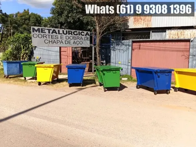 Container de Lixo Industrial 1200 Litros - pronta entrega