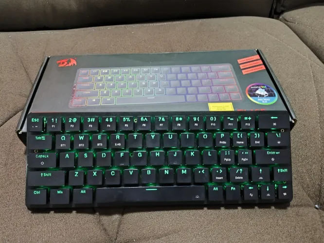 Teclado Mecânico Redragon Elise Pro K624 Sem Fio Bluetooth Usado 2.4G