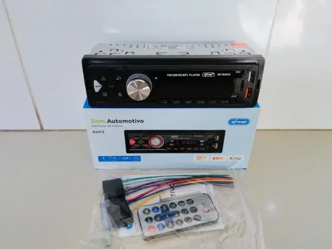 Radio Som Automotivo Bluetooth Usb Mp3 Knup 60W
