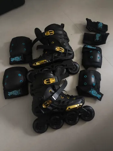 Patins Oxer Darkiness Gold Freestyle semi-profissional(37)