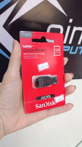 Pendrive 128GB SanDisk Cruzer Blade 2.0 Pen Drive Loja Coimbra Computadores Entregamos