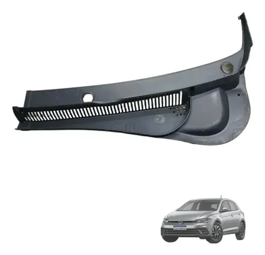 Grade Churrasqueira Volkswagen Polo 2018-2020 Esquerda Preto Fosco