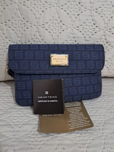 Bolsa de Pulso Smartbag Monograma Azul-Marinho / Preta - Nova com Etiqueta