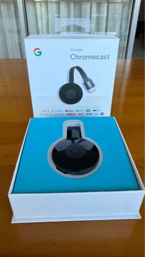 Google chromecast cor preta original