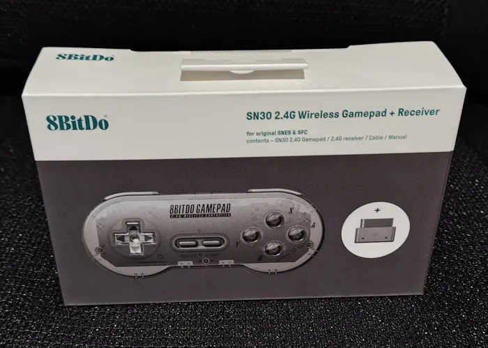 Controle 8bitdo Super Nintendo 2.4g Transparente Sem Fio