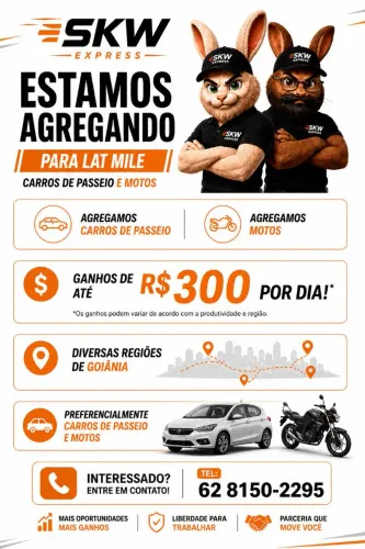 A SKW Express está agregando motoristas para operações de Last Mile.