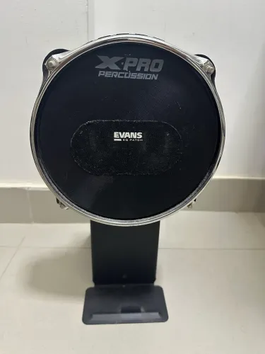 Pad Bumbo Mesh Pedal Duplo Bateria Eletrônica