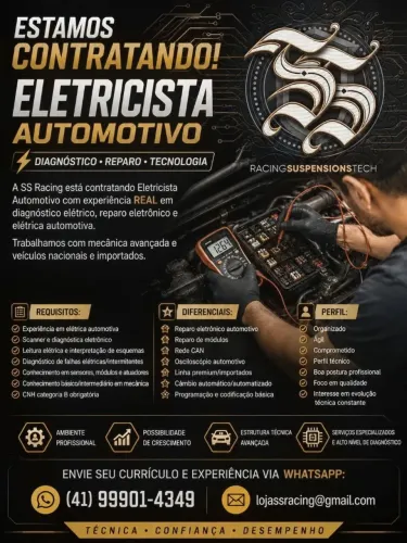 Vaga Eletricista Automotivo