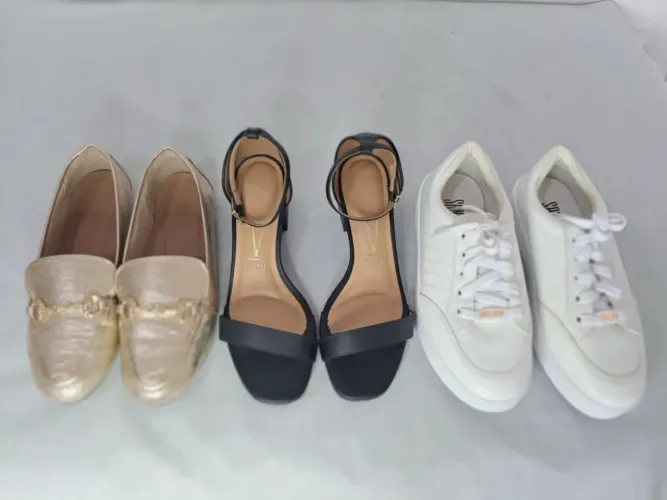 Mocassim Ana Capri, sandália Vizzano, tênis casual Santa Lolla - n.38 NOVO