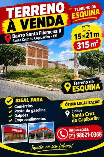 Terreno a venda santa cruz do Capibaribe