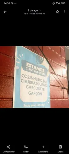 VAGA PARA GARÇOM