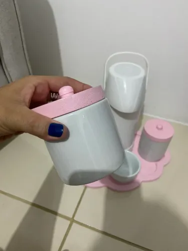 Kit higiene bebê porcelana