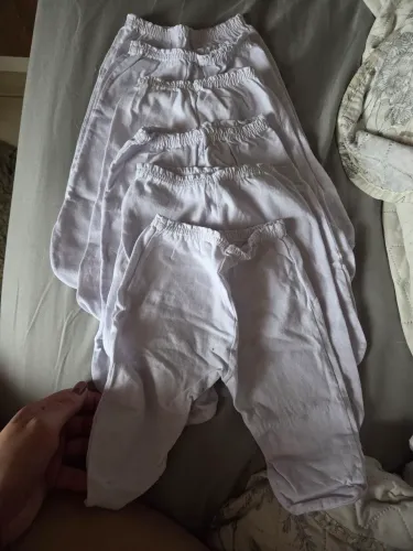 Kit 6 mijão com pézinho fechado RN branco