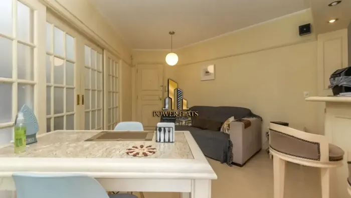 Apartamento mobiliado 1 dormitório com vaga para alugar no Itaim Bibi próximo à Faria Lima