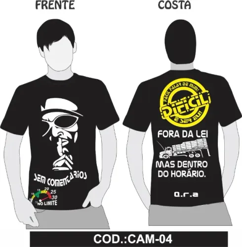 CAMISETAS PERSONALIZADAS PARA CAMINHONEIROS