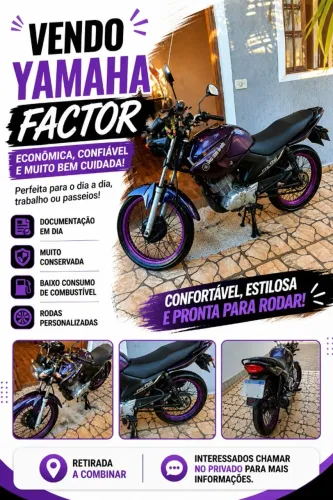 Yamaha Factor 125 muito bem cuidada