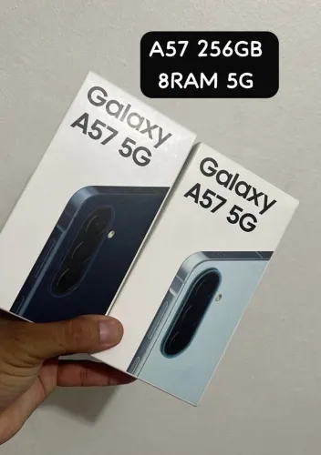 Samsung Galaxy A57 5G 8GB RAM / 256GB Azul Marinho e Azul Claro LACRADOS NOVOS