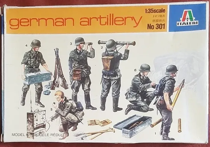 Figuras - Artilharia Alemã - na Caixa.