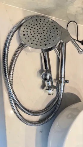 Chuveiro Com Desviador E Ducha Manual Flex Cromado 1955.c Cromado